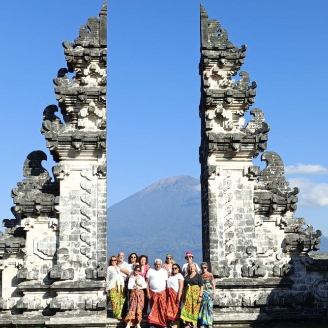 Lempuyang Temple, with Mount Agung framed between the gates (Day 10)